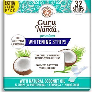 Teeth Whitening Strips - 16-Day Treatment with Non-Slip, Dry Strip Technology -